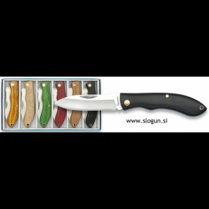 Martinez Albainox preklopni nož 6,2cm rezilo z lesenim ročajem mix barva - 19552