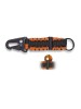 Martinez Albainox paracord bracelet orange-black + firestarter (33904-NA)